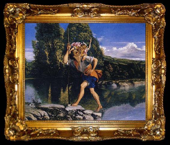 framed  Orazio Gentileschi Saint Christopher, ta009-2